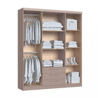 Guarda Roupa Casal 4 Portas 3 Gavetas Bravo New Móveis Castro