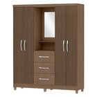 Guarda Roupa Casal 4 Portas 3 Gavetas Ilhéus Espresso Móveis