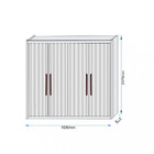 Guarda Roupa Casal 4 Portas 3 Gavetas Potente Móveis Europa