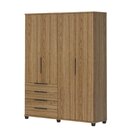 Guarda-roupa Casal 4 Portas 4 Gavetas 100% Mdf Allen 181,7 Cm