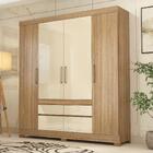 Guarda-roupa Casal 4 Portas 4 Gavetas 200cm Multimóveis Cr352