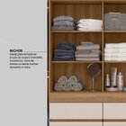 Guarda-roupa Casal 4 Portas 4 Gavetas Bilbao  Amendola/off Wh