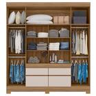 Guarda Roupa Casal 4 Portas 4 Gavetas Bilbão D02 Amendola/off