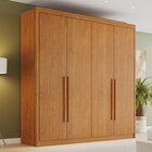 Guarda-roupa Casal 4 Portas 4 Gavetas Eloá 100% Mdf Cinamomo