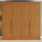 Guarda-roupa Casal 4 Portas 4 Gavetas Eloá 100% Mdf Cinamomo