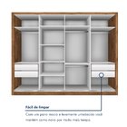 Guarda Roupa Casal 4 Portas 4 Gavetas Liv Yescasa Freijó