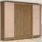 Guarda-roupa Casal 4 Portas 4 Gavetas Nogueira/macadamia Cb03