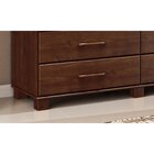 Guarda-roupa Casal 4 Portas 4 Gavetas Ouro Café