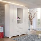 Guarda Roupa Casal 4 Portas 4 Gavetas Primacy Batrol Móveis B