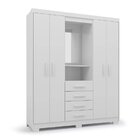 Guarda Roupa Casal 4 Portas 4 Gavetas Primacy Batrol Móveis B