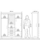 Guarda Roupa Casal 4 Portas 4 Gavetas Primacy Batrol Móveis B