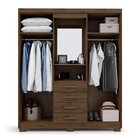 Guarda Roupa Casal 4 Portas 4 Gavetas Primacy Batrol Móveis C