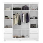 Guarda Roupa Casal 4 Portas 4 Gavetas Tijucas Demóbile