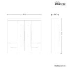 Guarda-roupa Casal 4 Portas 4 Gavetas Vivacce Jatobá/fendi Me