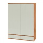 Guarda-roupa Casal 4 Portas 4 Gavetas W320 100% Mdf Freijo/of