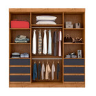 Guarda Roupa Casal 4 Portas 6 Gavetas 1477-96 Araplac