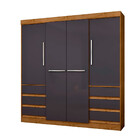 Guarda Roupa Casal 4 Portas 6 Gavetas 1477-96 Araplac