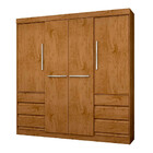 Guarda Roupa Casal 4 Portas 6 Gavetas 1477-96 Araplac