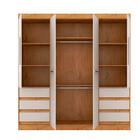 Guarda Roupa Casal 4 Portas 6 Gavetas 1477-96 Araplac