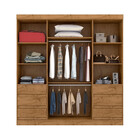 Guarda Roupa Casal 4 Portas 6 Gavetas Com Espelho 1577 Araplac