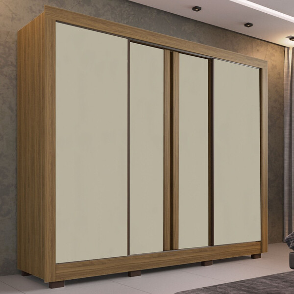 Guarda Roupa Casal 4 Portas 6 Gavetas Portinari Imop Móveis