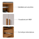 Guarda Roupa Casal 4 Portas Alonzo Lopas
