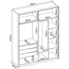 Guarda Roupa Casal 4 Portas Atore Demartez