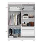 Guarda Roupa Casal 4 Portas Branco Felicitá Minha Casa