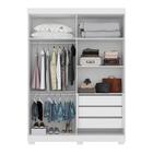 Guarda Roupa Casal 4 Portas Branco Felicitá Minha Casa
