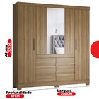 Guarda Roupa Casal 4 Portas Cadis Touch  Móveis Amendola