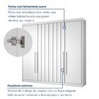 Guarda-roupa Casal 4 Portas Com 2 Portas Ripadas 4 Gavetas Gr