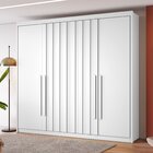 Guarda-roupa Casal 4 Portas Com 2 Portas Ripadas 4 Gavetas Gr