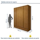 Guarda Roupa Casal 4 Portas Com 5 Gavetas 100% Mdf Urbano Ced