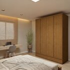 Guarda Roupa Casal 4 Portas Com 5 Gavetas 100% Mdf Urbano Ced