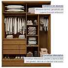 Guarda Roupa Casal 4 Portas Com 5 Gavetas 100% Mdf Urbano Ced