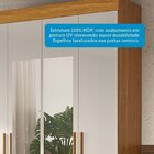 Guarda-roupa Casal 4 Portas Com Espelho 133cm Willow Espresso