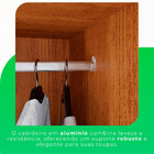 Guarda-roupa Casal 4 Portas Com Espelho 2 Gavetas Recife Sall