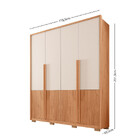 Guarda Roupa Casal 4 Portas Com Pés Francis 18 Caemmun