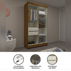 Guarda Roupa Casal 4 Portas Com Pés Gênova Luciane Móveis