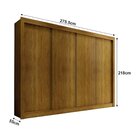 Guarda-roupa Casal 4 Portas De Correr 4 Gavetas Firenze Yesca