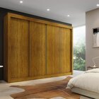 Guarda-roupa Casal 4 Portas De Correr 4 Gavetas Firenze Yesca