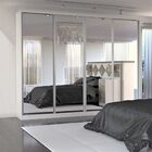 Guarda-roupa Casal 4 Portas De Espelho 100% Mdf 794 Branco -