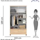 Guarda Roupa Casal 4 Portas Freijó Passione Minha Casa