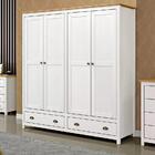 Guarda Roupa Casal 4 Portas Madeira Maciça 9105 Topazio Fnt