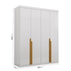 Guarda Roupa Casal 4 Portas Quartzo Cabecasa Madeiraoriginals