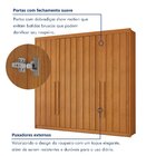 Guarda-roupa Casal 4 Portas Ripadas 4 Gavetas Grécia Cinamomo