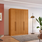 Guarda Roupa Casal 4 Portas Ripado Grécia Conquista Móveis