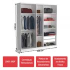 Guarda-roupa Casal 5 Portas 100% Mdf 975 Branco/demolição - F