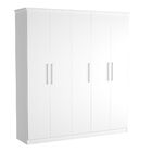 Guarda-roupa Casal 5 Portas 100% Mdf 975 Branco - Foscarini