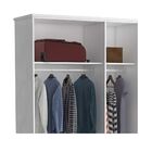 Guarda-roupa Casal 5 Portas 100% Mdf 975 Branco/marfim Areia